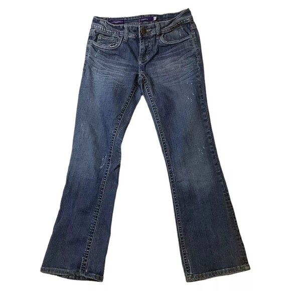 Vigoss New York Bootcut Low-Rise Denim Jeans Stretch Women's Size 1 - Picture 1 of 10